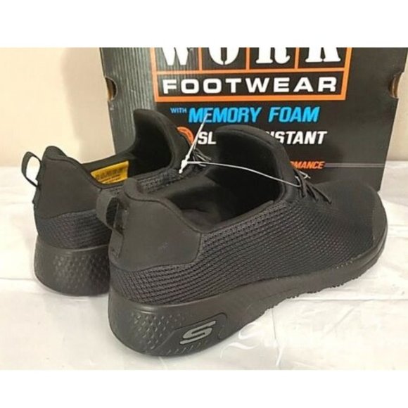 NEW Skechers Women's Slip Resistant Memory Foam Work Shoes Slip On - Picture 6 of 8